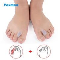 pexmen 2pcspair gel bunion corrector toe separator spacers and straightener orthotics for overlapping toes bunion pain relief