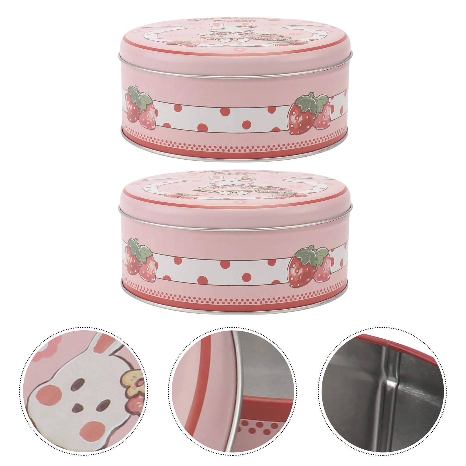 

2pcs Reusable Decorative Lightweight Candy Case Gift Box for Family Kids Friends