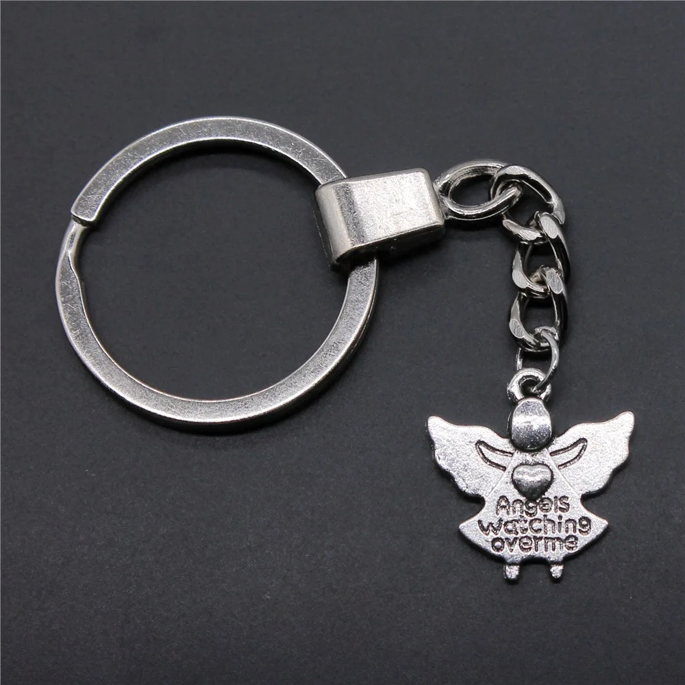 Мужской брелок DIY металлический держатель цепь винтажный 2 цвета 20x19 мм ангелы