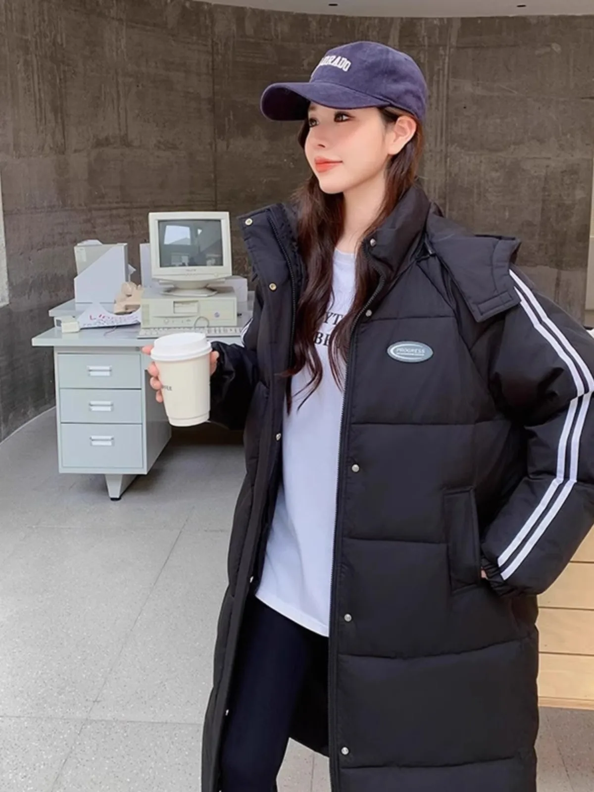 Новинка 2024 пуховик одежда с хлопковой подкладкой женское пуховое пальто зимнее