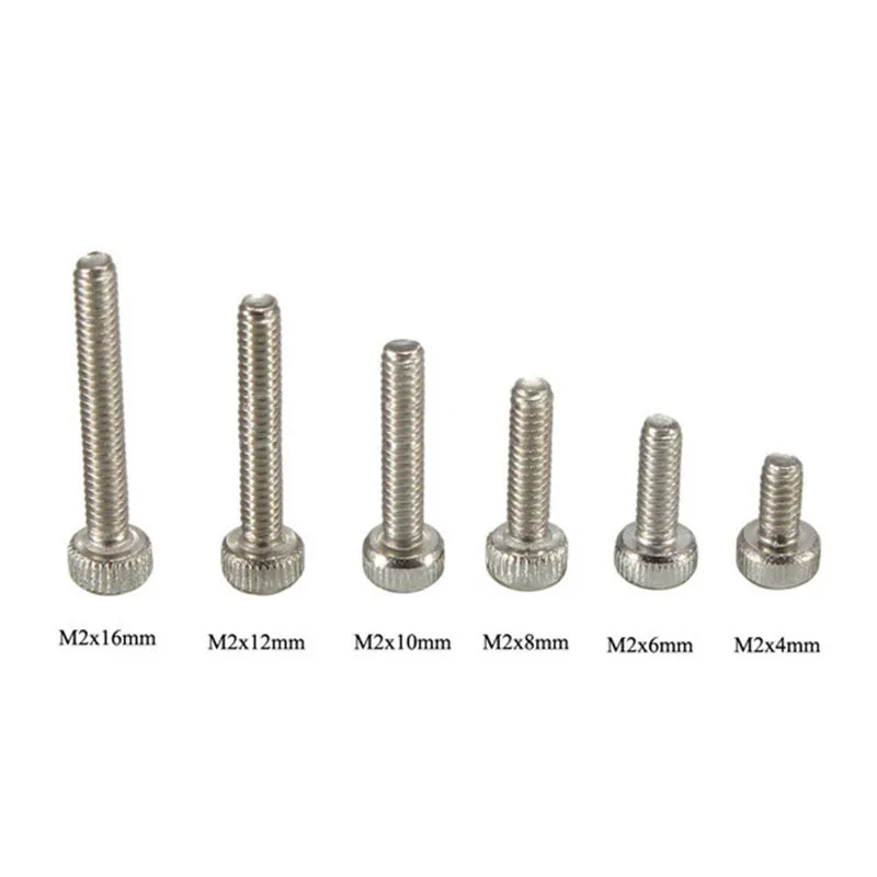 Акция! 180 шт./компл. M2 * 4 / 6 8 10 12 16 мм винт с шестигранной головкой из нержавеющей