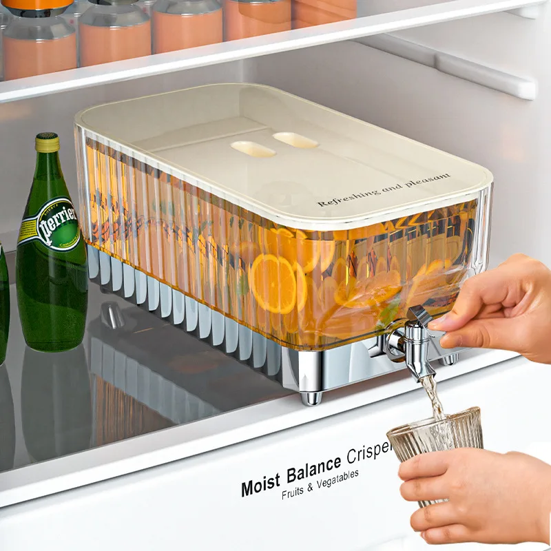 

Refrigerator Cold Water Kettle with Faucet Household Large Capacity Ice Water Bucket Drink Kettle Herbal Tea Bucket Drink Bucket