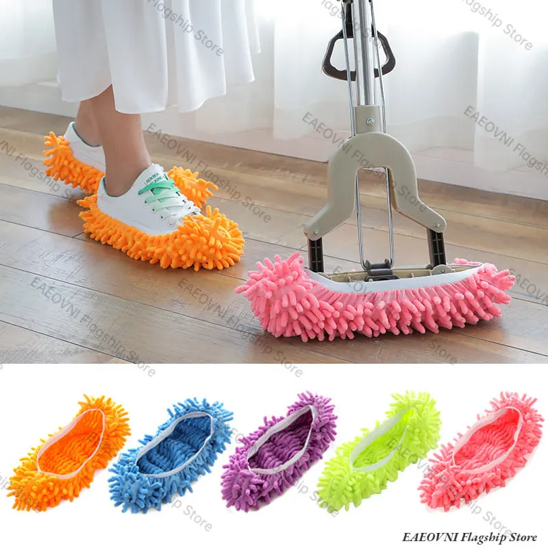 

1 Pair Mop Slipper Floor Polishing Cover Cleaner Lazy Dusting Cleaning Foot Shoes Cover Shoes Dust Covers Home Cleaning Supplies