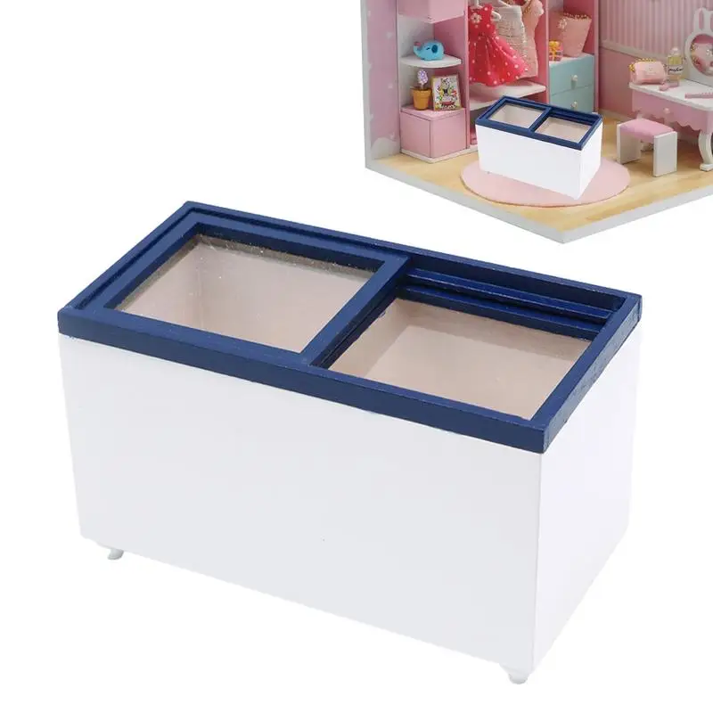 

Dollhouse Refrigerator 1: 12 Doll House Furniture And Accessories Set Miniature Kitchen Refrigerator Pretend Play Furniture