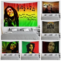 reggae bob marley colorful tapestry wall hanging hippie flower wall carpets dorm decor wall hanging sheets
