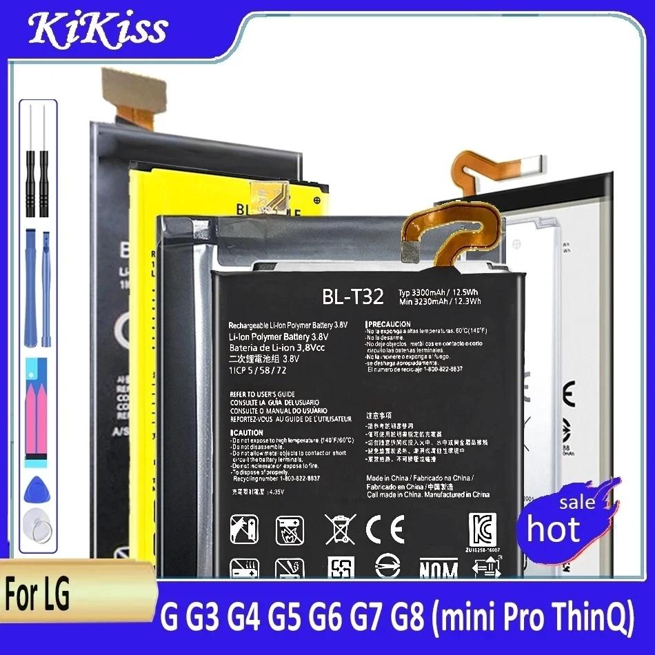 Внешняя аккумуляторная батарея Φ BL 54SH/59UH/T32/T39/T41 для LG G G3 G4 G5 G6 G7 G8 mini Pro ThinQ H872