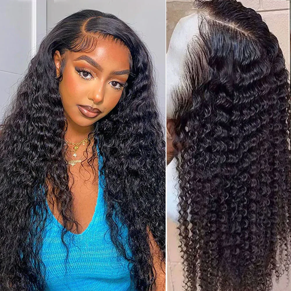 

Curly Wig Water Wave Lace Front Wigs Long Synthetic Lace Front Wigs For Black Women With Baby Hair Heat Resistant