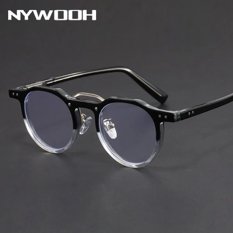 Круглая оправа для очков из имитации ацетата | AliExpress