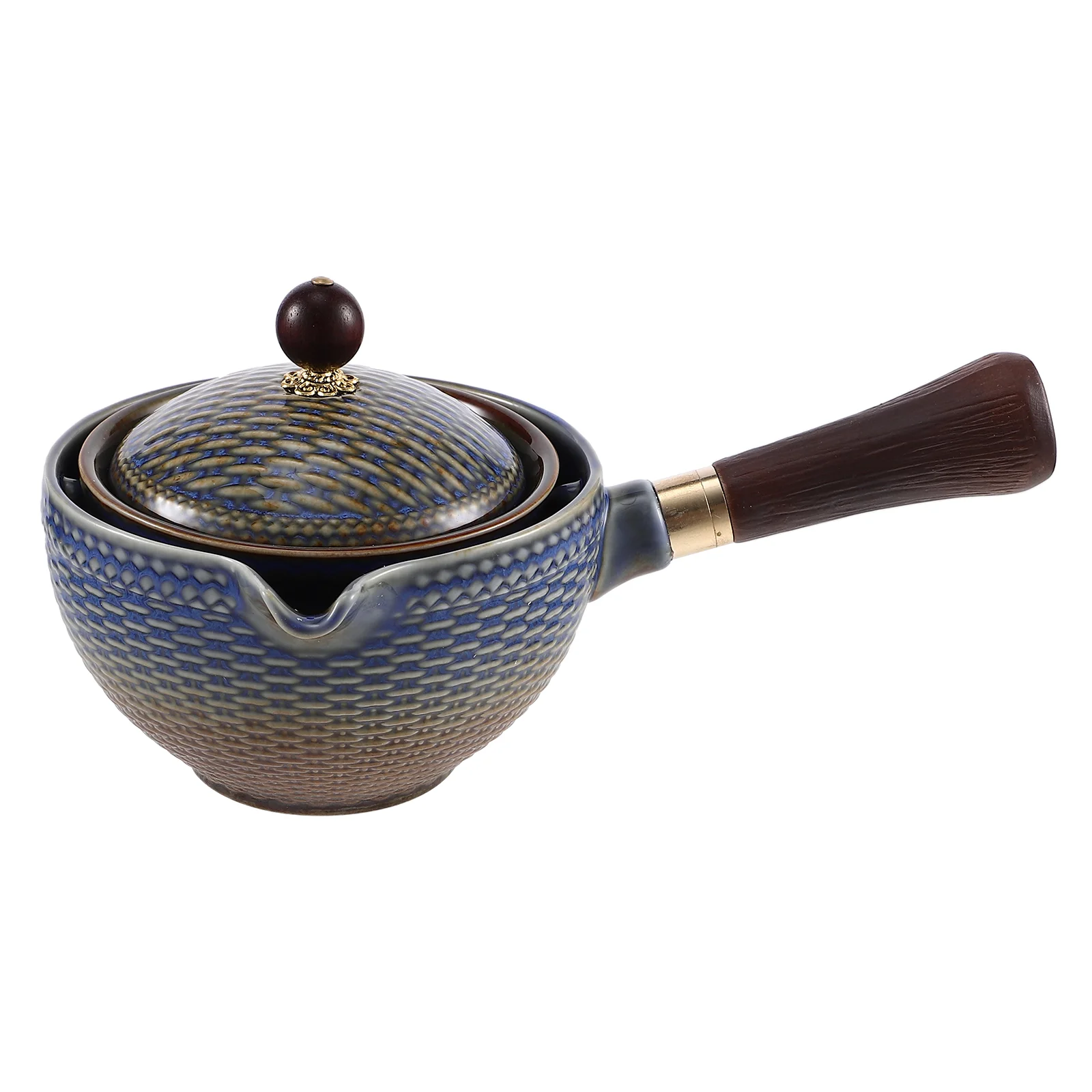 

Tea Set Teapot Chinese Pot Gongfu Ceramic Maker Kettle Cup Porcelain Fu Side Kung Mini Handle Rotation Travel Turkishaccessories