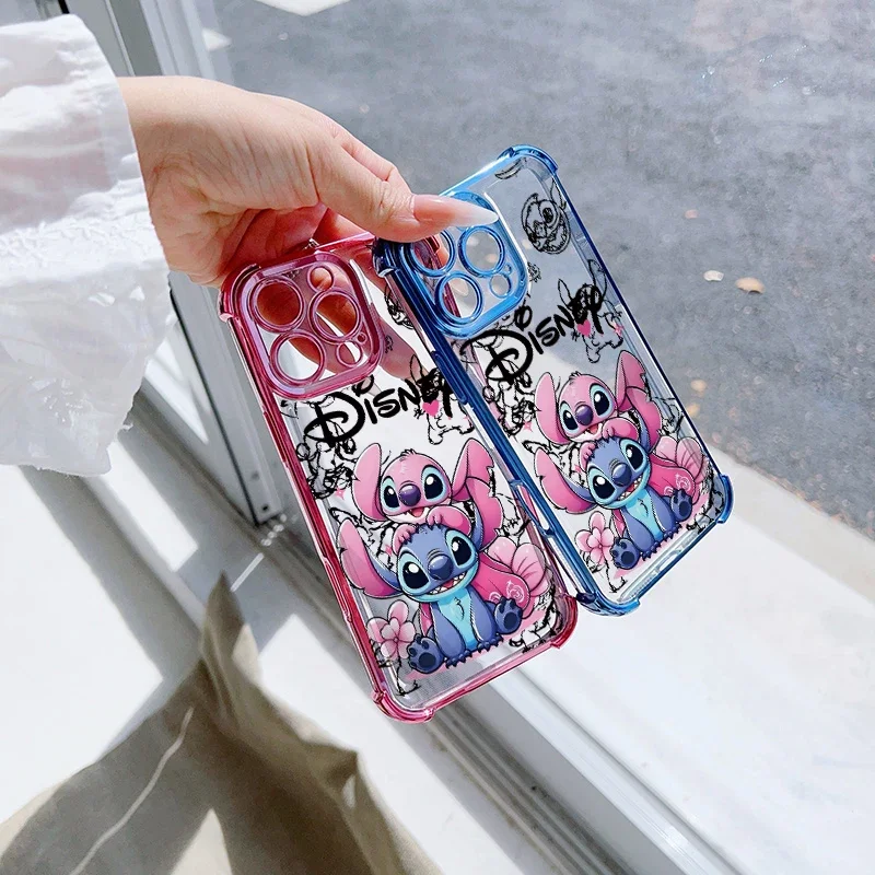 Фото Прозрачный чехол Disney Stitch для Huawei Honor 600 400 Lite Pro X9D X9A X9B X8C X8B X8A X7D X7A X6C X6A X5B X6D 5G, милый чехол для телефона №2