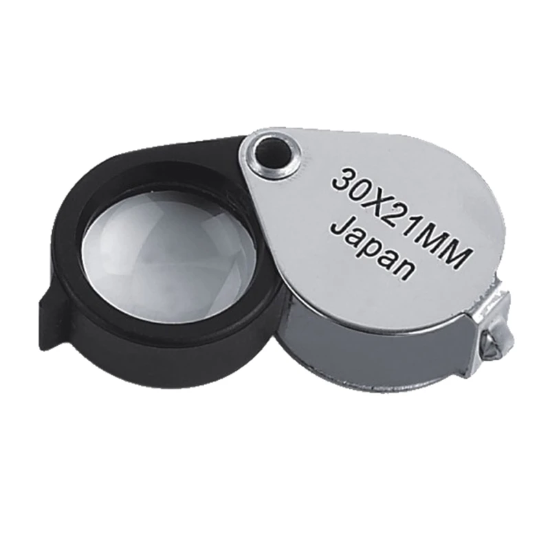 

Upgraded 30X 21mm Jeweler Jeweler's Jewelry Loupe Magnifier Magnifying Glass for Jewelry Gems Coins Stamps Gift Drop Shipping