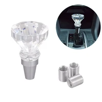 crystal diamond style automatic shift knob acrylic manual transmission car gear stick shifter lever shift handle