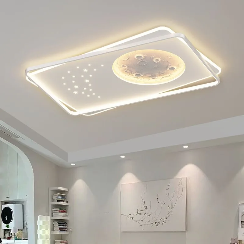 Кремовый уютный светильник в спальню лампа виде полумесяца современном