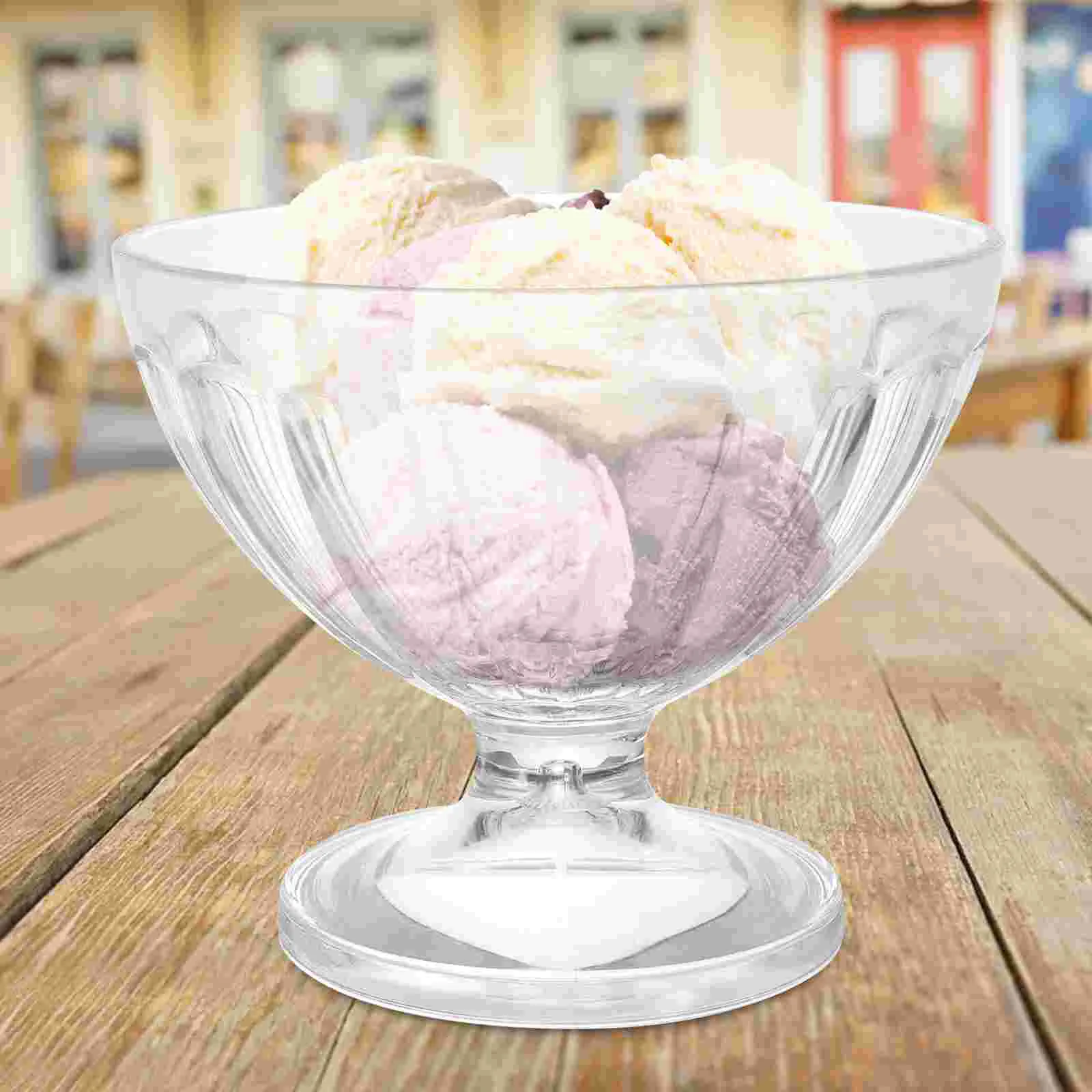 Акриловые чашки десертные для девочек миска мороженого аксессуары ног йогурт