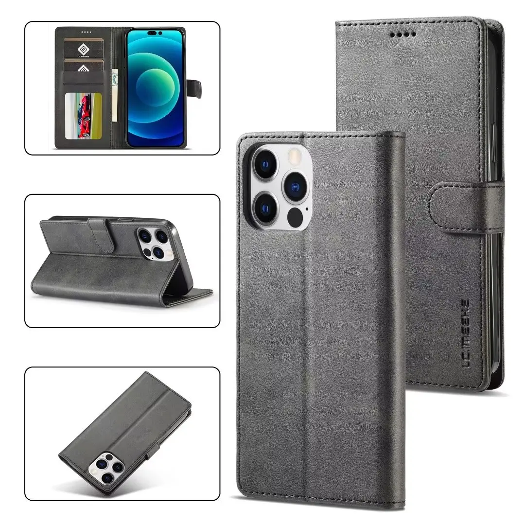 

Luxury Leather Magnetic Wallet Flip Case For iphone 14 13 12 11 11 Pro Max X Xr Xs Max Cover For iphone 8 7 6Plus SE 2020 Coque
