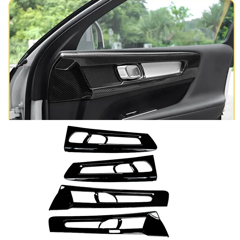 Подходит для Volvo XC40 C40 украшение двери серебристо-черные глянцевые автомобильные