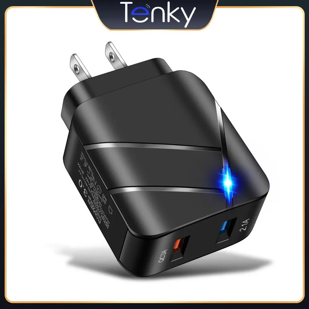 

28w Travel Charging Head Portable Double Port Phone Charger Charging Adapters Phone Charger Fast Charging Power Adapter Qc3.0