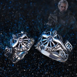 Game Final Fantasy XV Ring Regis Lucis Caelum Cosplay Adjustable Unisex Rings Jewelry Accessories Props Gift