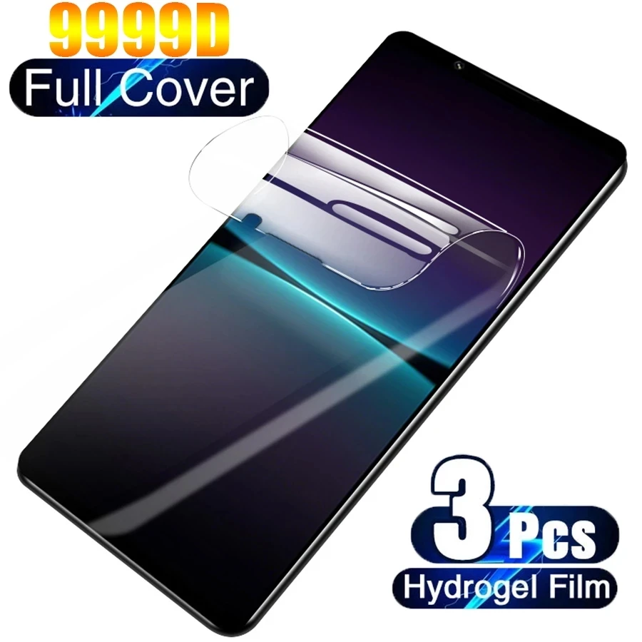 

3PCS Hydrogel Film For Sony Xperia 1 5 10 II iii Screen Protector Protective Film On The For Sony Xperia1 5 10 III IV Not Glass