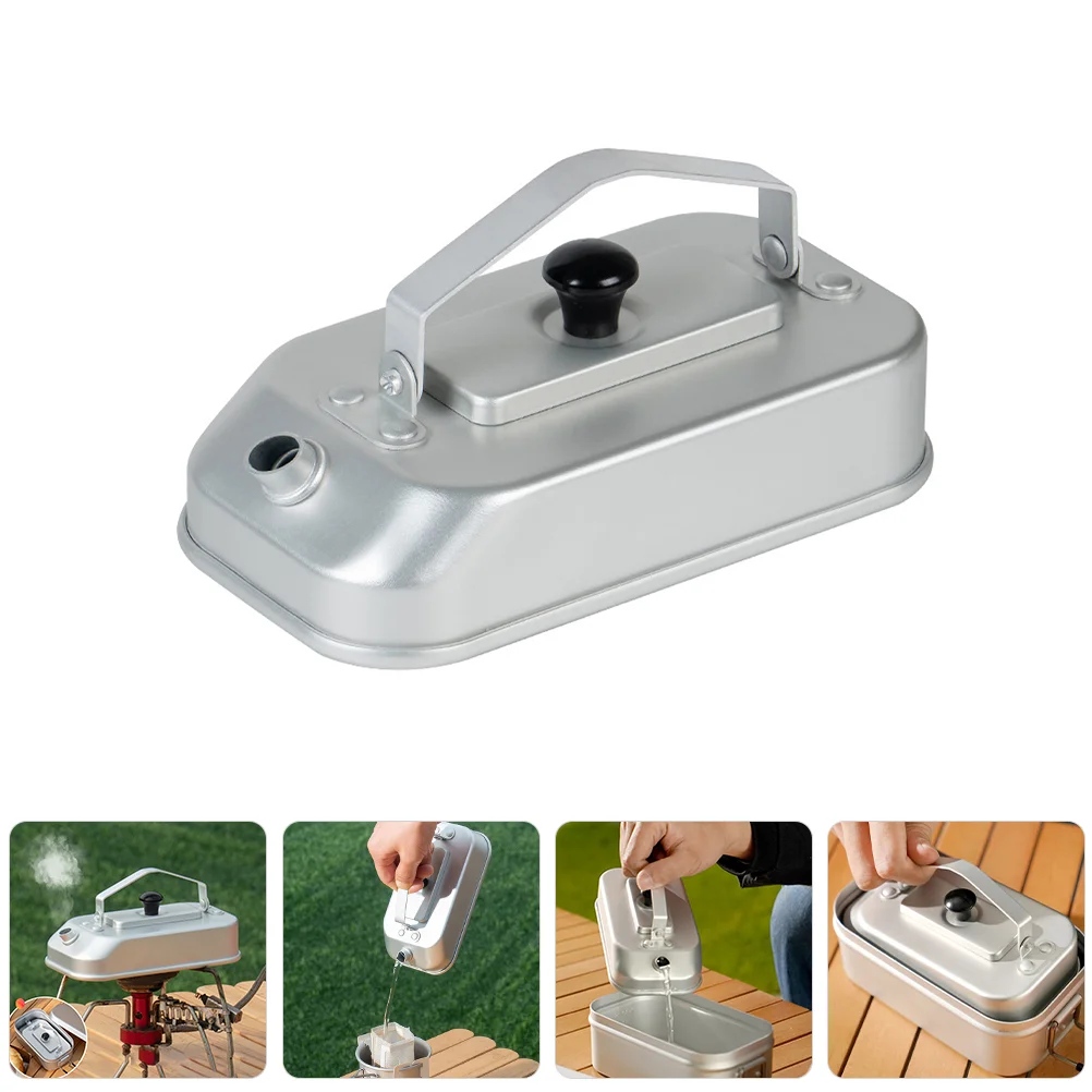 

Coffee Pot Camp Kettle Camping Supply Convenient Water Aluminum Alloy Stovetop Boiler Portable