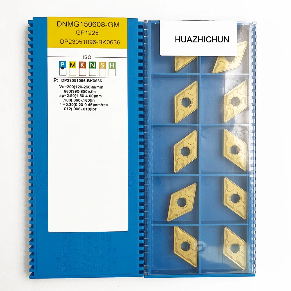 HUAZHICHUN DNMG 150608 -GM GP1225 Твердосплавные вставки Фреза Инструмент