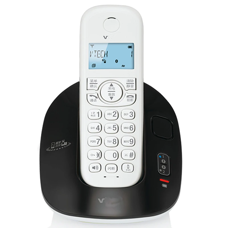 2 4ghz dect6 0 bluethooth cordless phone home office bluetooth wireless landline telephone with one two handsets free global shipping