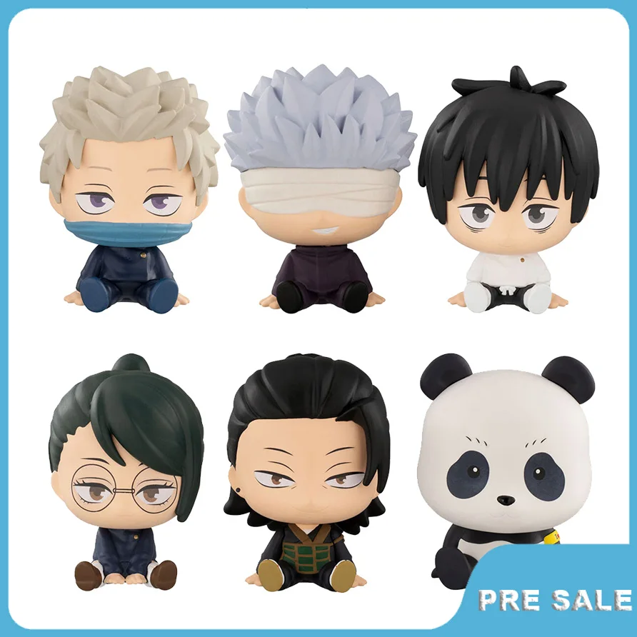 

6Pcs Pre Sale Anime Jujutsu Kaisen Q Version Gojo Satoru Action Figures Original Model Hand-Made Toys Peripherals Gift for Kids