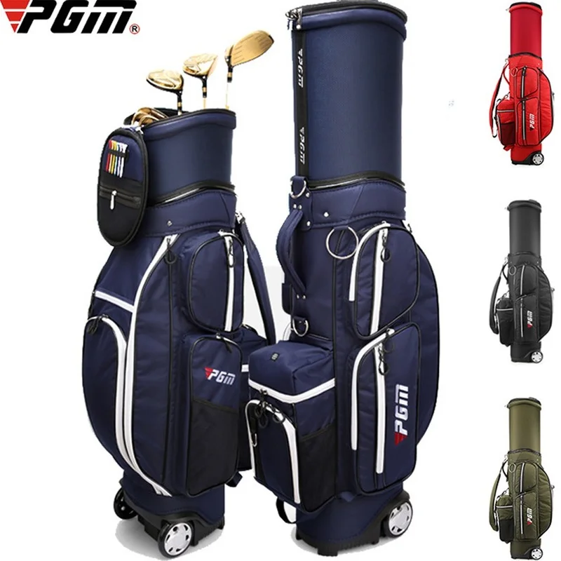 

PGM Men Multifunctional Standard Aviation Golf Bag Stretchable Ultra Light Portable Travel Shoes Clothing Drag Ball Wheels Bag