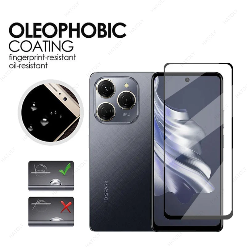 Защитное стекло для Tecno Spark 20 Pro закаленное
