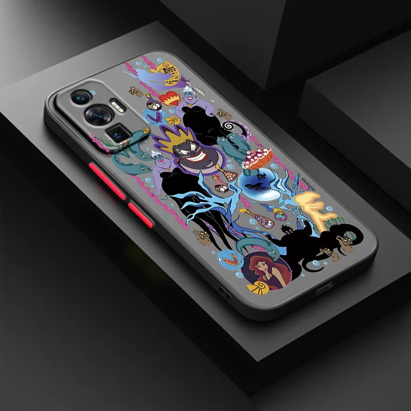 Disney Princess Villains для Xiaomi Redmi K40 K30 K20 10A 10C 9C 9T 9A 9AT 8A A7 A1 Pro Prime Power Матовый чехол телефона