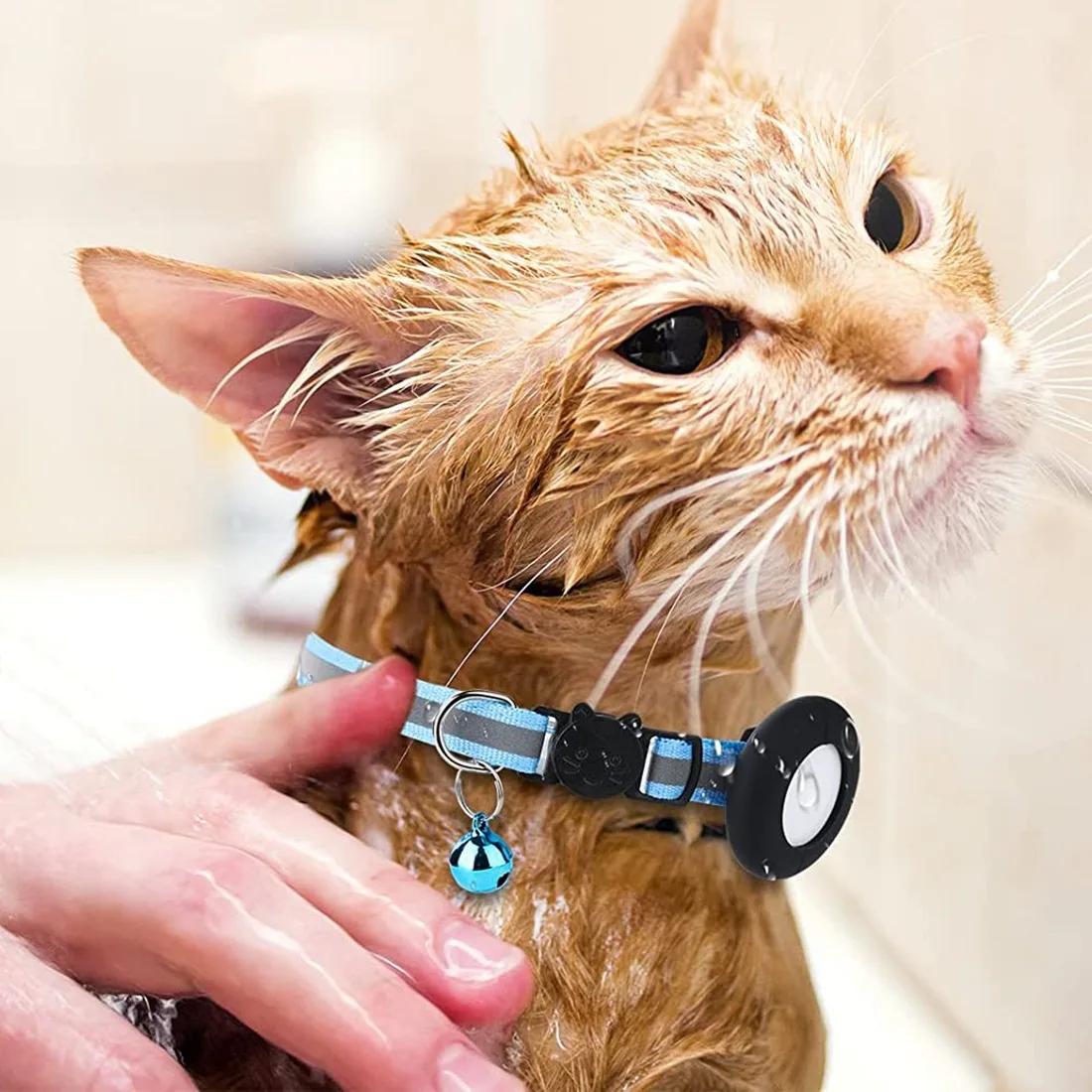 Держатель для ошейника кошки держатель совместимый с GPS-трекером Apple Airtag 2 шт. в