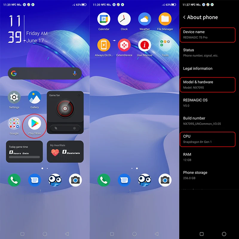 Najtaniej Globalna Wersja Nubia RedMagic 7S Pro Telefon Do Gier 6.8 Cali Pod Kamerą Snapdragon 8 + Gen 1 Octa Core 64MP Potrójne Kamery NFC