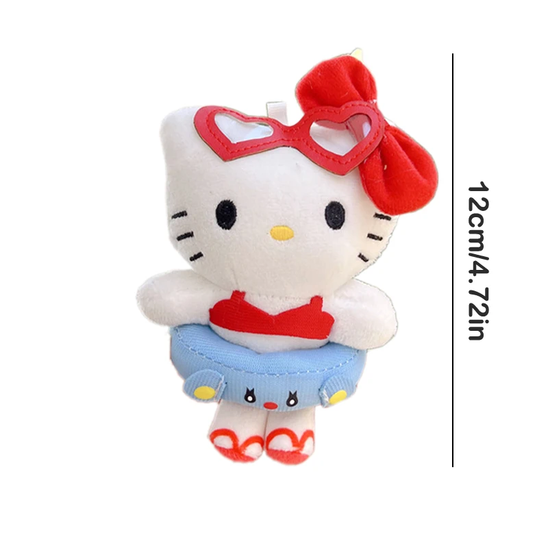 Kawaii Sanrio Hello Kitty плюшевый брелок с рисунком Kt Cat мягкая кукла игрушка сумка