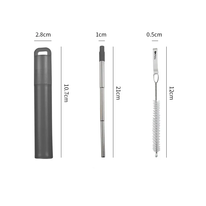 

VIE LENTE Телескопические соломки из нержавеющей стали