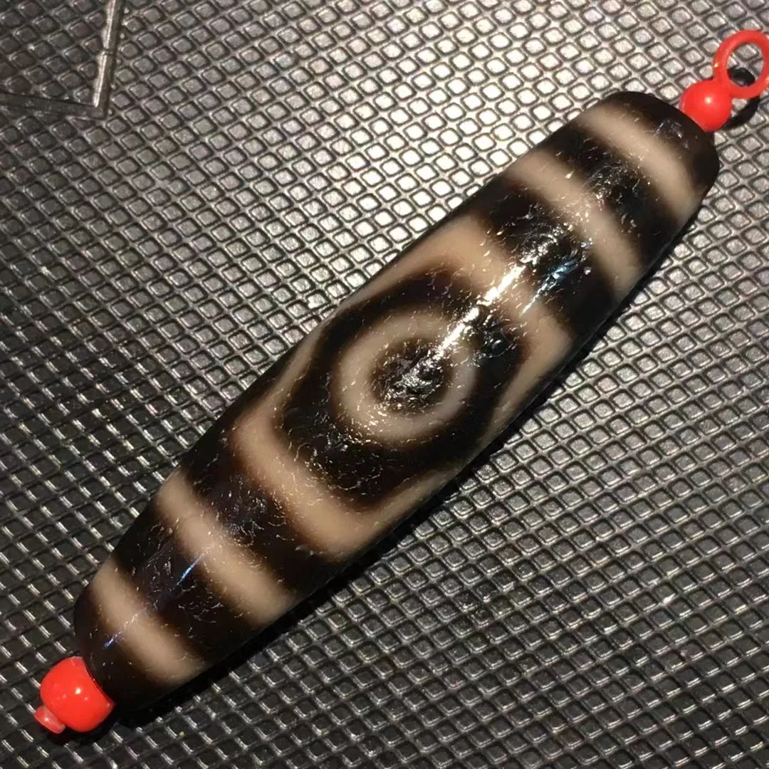

Magic Power Tibetan Top old Agate Oily Patina Buddha Cap 3 Eyed Symbol dZi Bead Amulet LKbrother Top UPD210225A