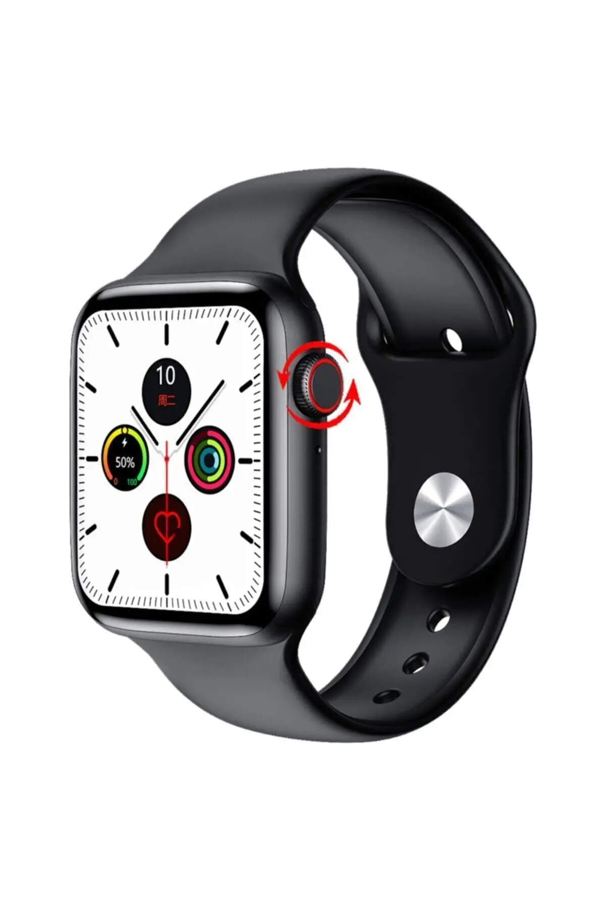 

Умные часы Watch 6 Pro, Смарт-часы с функцией измерения огня и пульса, совместимы с Ios и Android