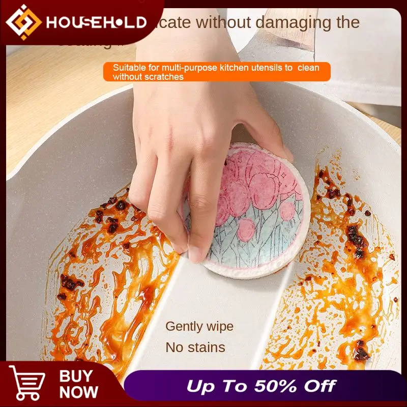 

Cartoon Thickened Dishwashing Cotton Dishwashing Tool With Dishcloth Compressed Dishwashing Wood Pulp Cotton Cleaning Supplies