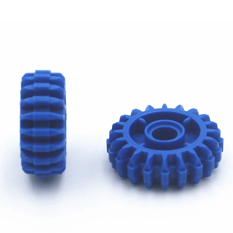 

Конструктор Радужная свинка MOC 35185, 20 зубьев, двойной скос с клатчем с обеих сторон, Детский конструктор «сделай сам»