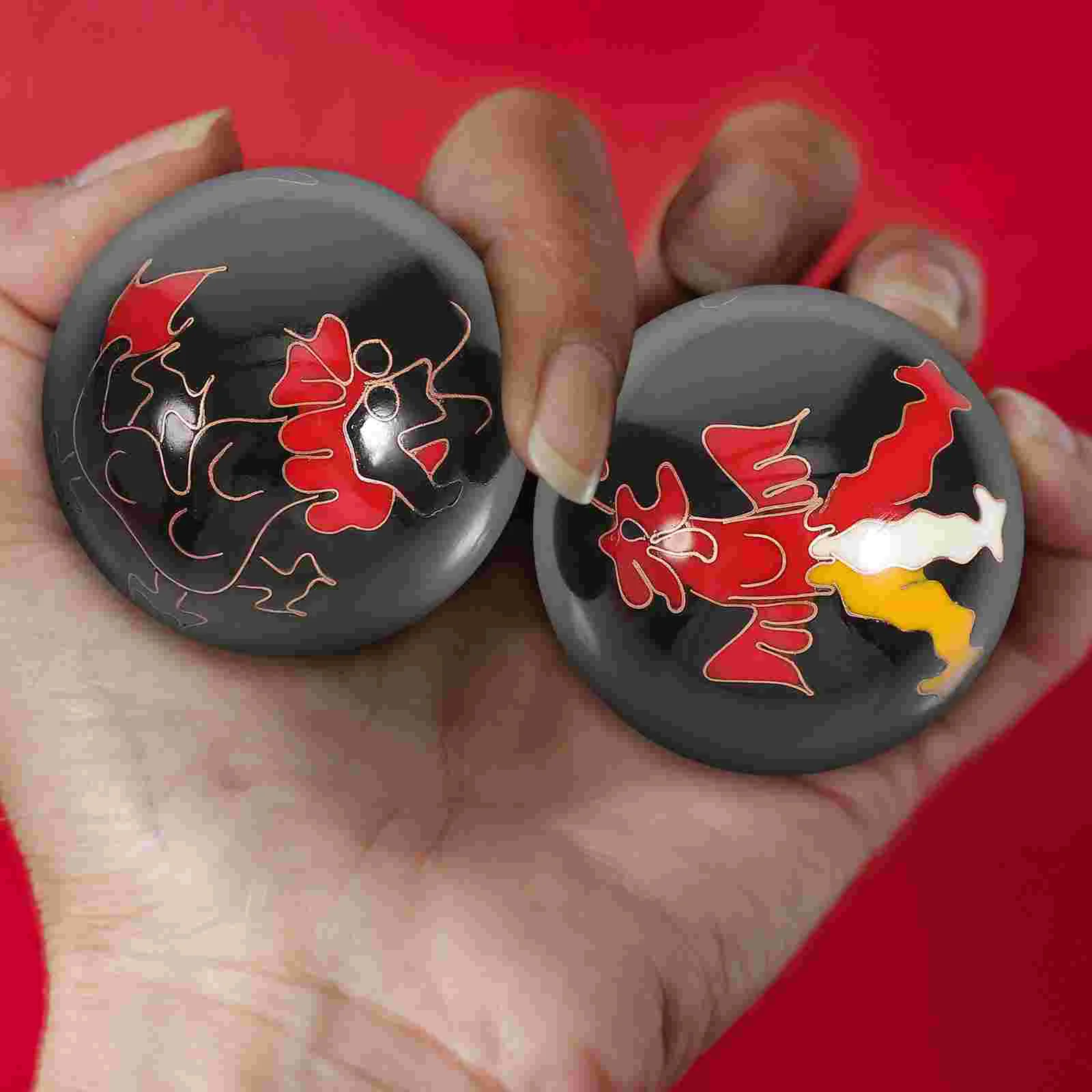 

2pcs Chinese Health Balls Chinese Balls for Hands With Chimes Chinese Meditation Balls Exercise Balls