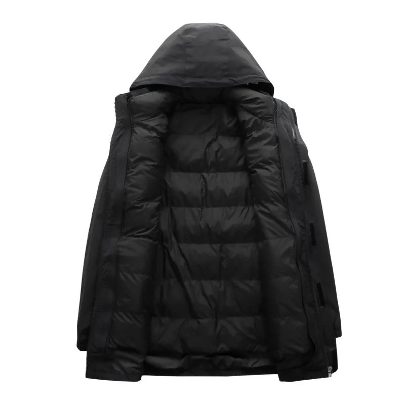 Winter men's down cotton clothing tooling cotton clothing plus fertilizer plus size fat thickening loose cotton jacket tide