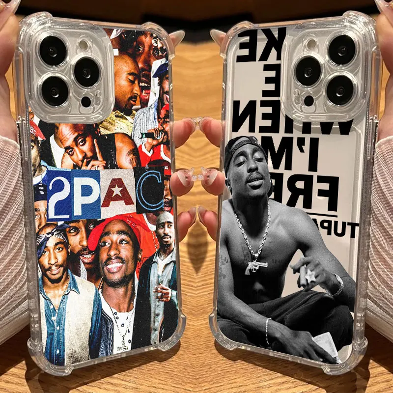 Фото Чехол для телефона Tupac Rapper 2PAC, прозрачный для iPhone 17 16 14 15 11 12 13 Pro Max 16E 15 16 Plus 17 Air SE4 17PM, мягкий противоударный чехол №1