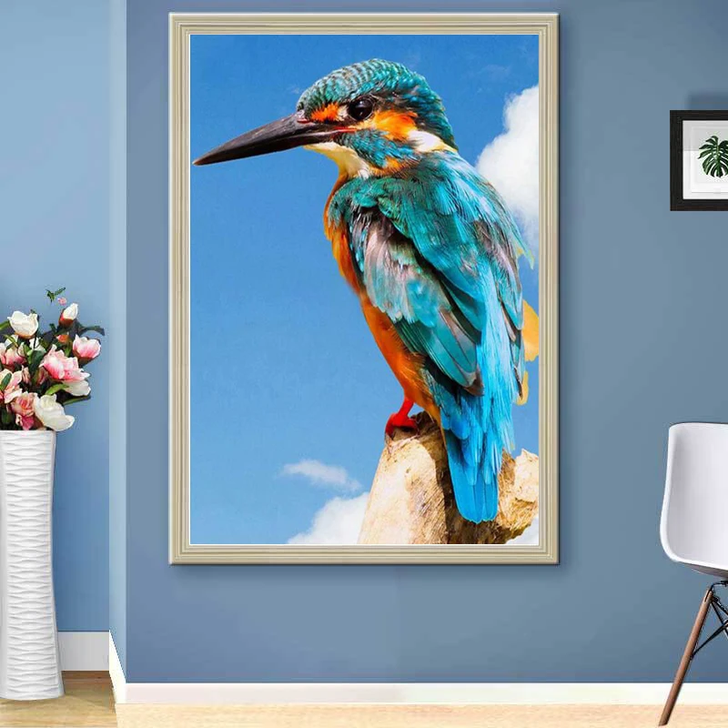 

Lovely Bird 5D Diamond Painting Full Diamond Embroidery DIY Animal Flower Wall Art Rhinestone Cross Stitch Kits Gifts Home Decor