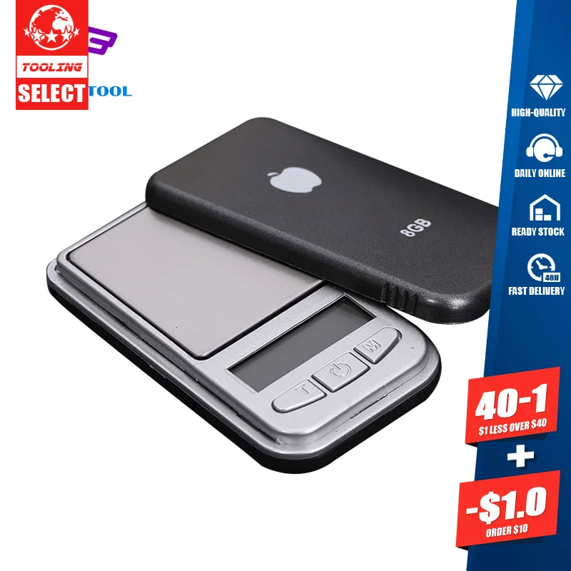 

FGHGF Mini Electronic 200g X 0.01g Digital Scale Ultra Precision Gram Grain Pocket Scale Portable Jewelry Weight Balance
