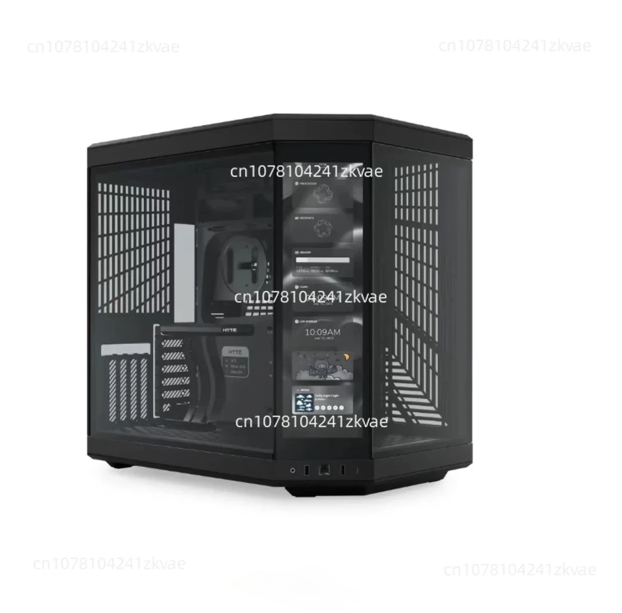 Новый сенсорный двухкамерный ATX Mid Tower Y70 Современная эстетика со встроенным