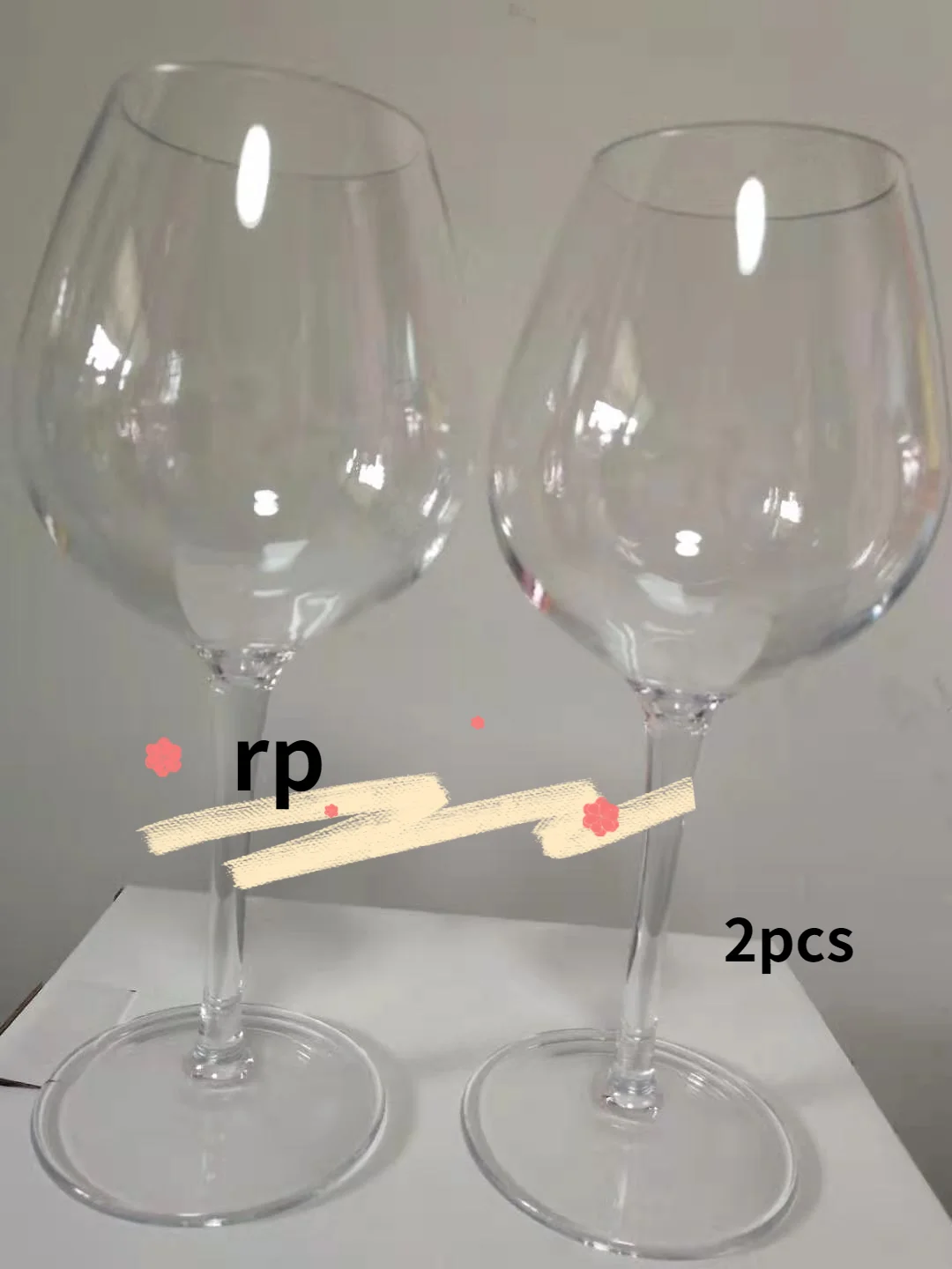 

Прозрачный силиконовый бокал для вина Tritan