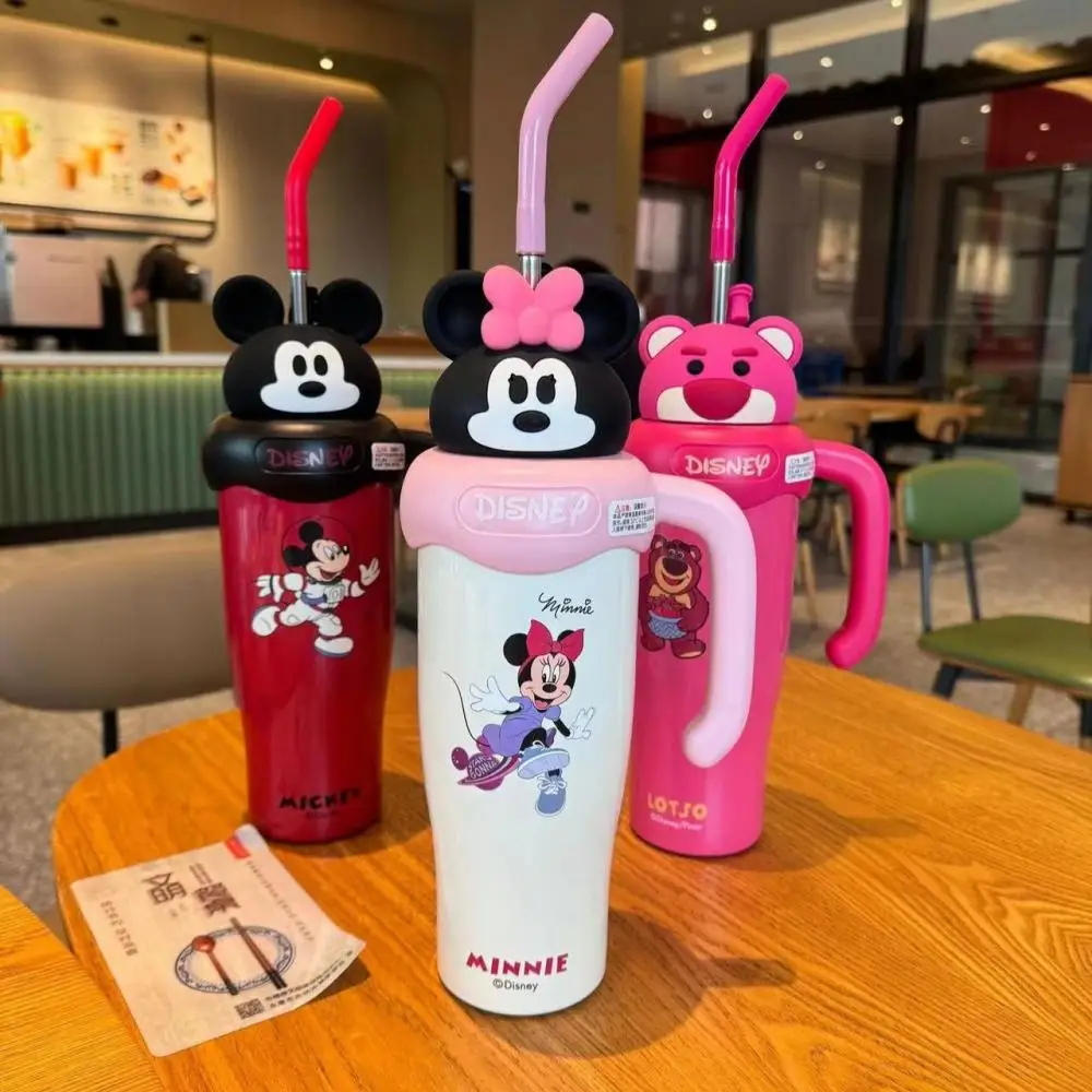 Miniso My Melody Lotso Чашка для льда Термос Соломенная чашка Disney Микки Маус Аниме