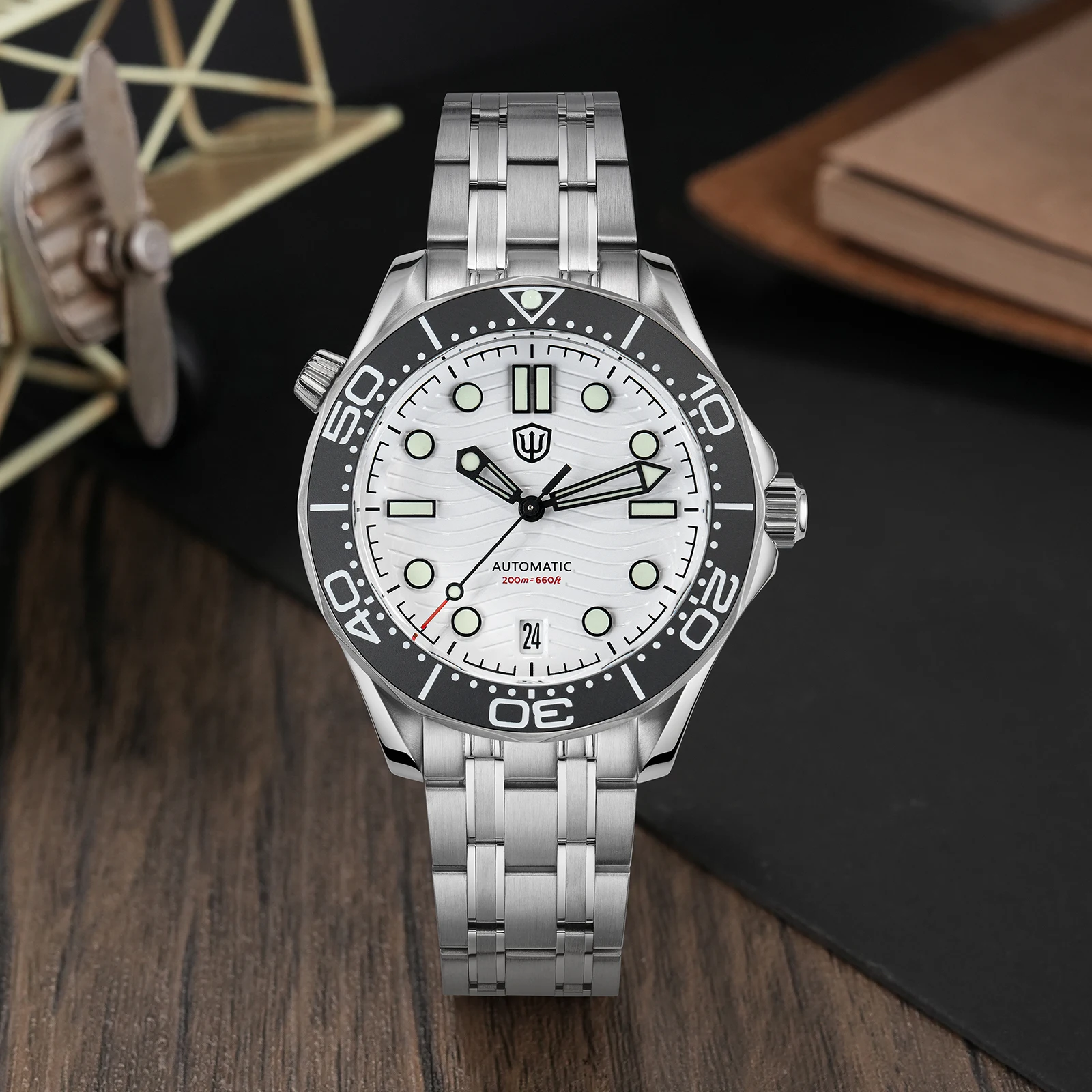 Watchdives WD007ST 39 мм NTTD часы NH35 автоматический механизм из нержавеющей стали с