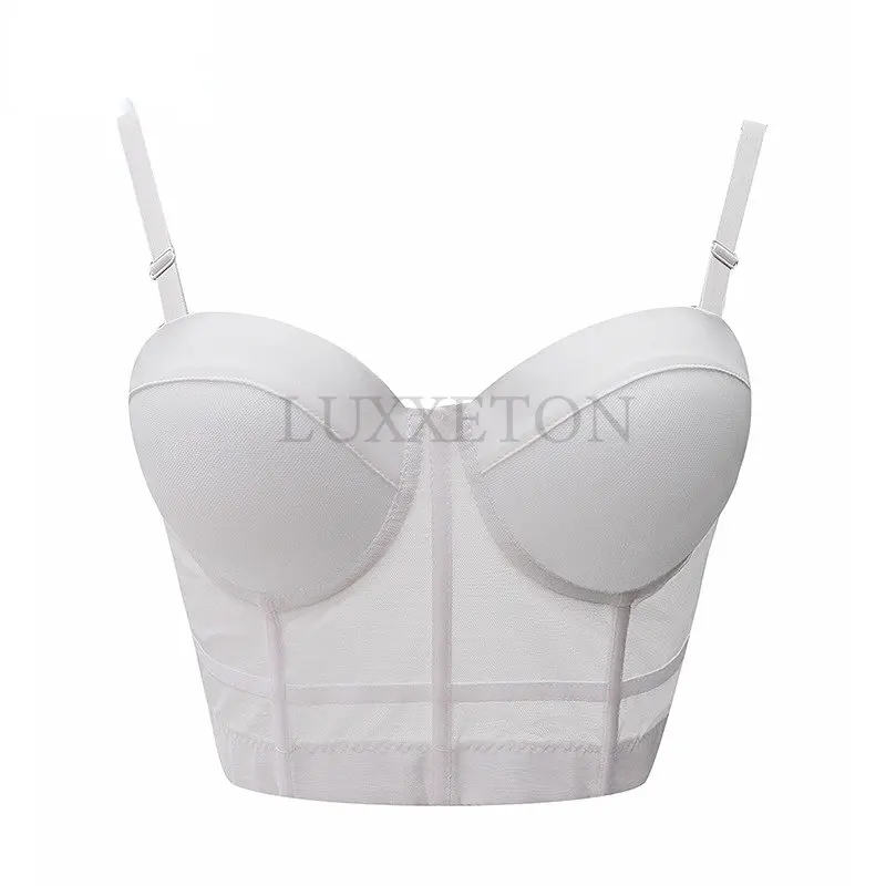 

Women Tank 2023 Summer Top Cropped Woman Clothes Sexy Camis Push Up Denim Bra Clothing Backless Bustier Party Club Vest