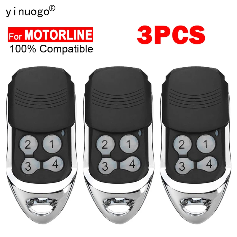 

3PCS Compatible With MOTORLINE FALK MXS4SP RCM MX4SP DSM MX5SP Garage Door Gate Remote Control 433MHz