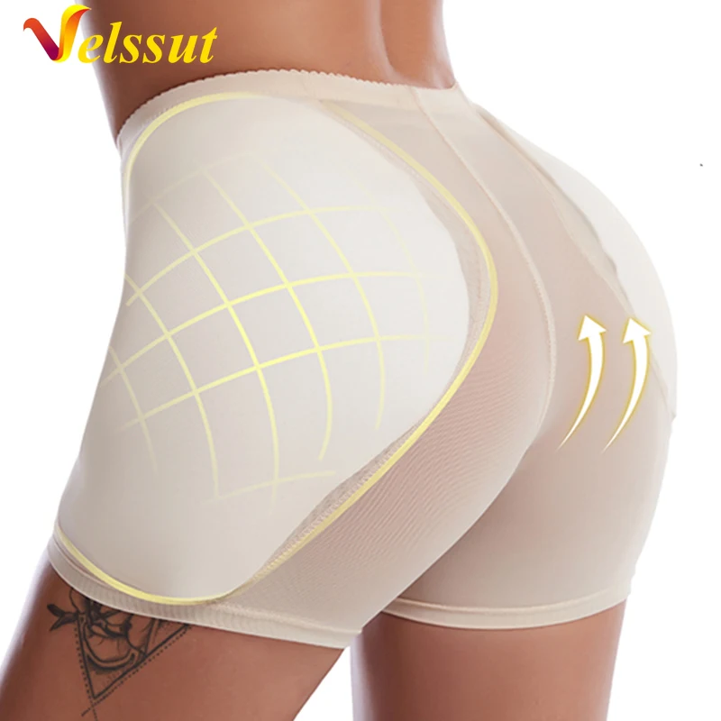 Velssut Women Butt Lifter Hip Enhancer Control Panties Body Shaper Fake Pad Foam Padded Underwear Plus Size Body Shapewear